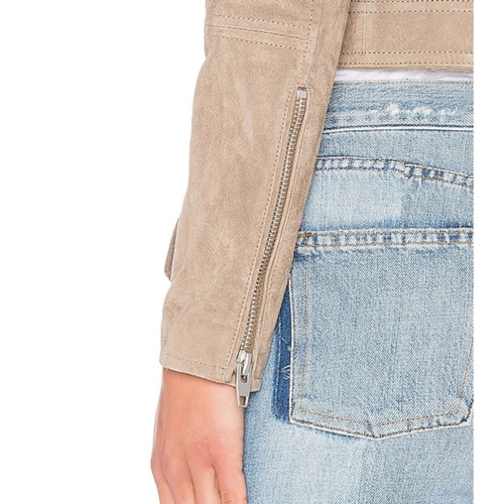 Blank NYC Women's Cream Leather Jacket - Picture 3 of 8